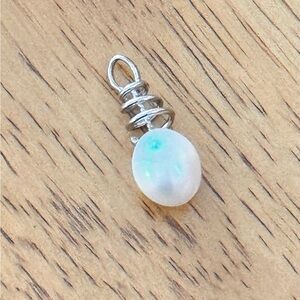 Silver and White Pearl Pendant